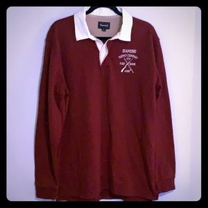 Diamond Supply Co. Fish Game L/S Polo Shirt